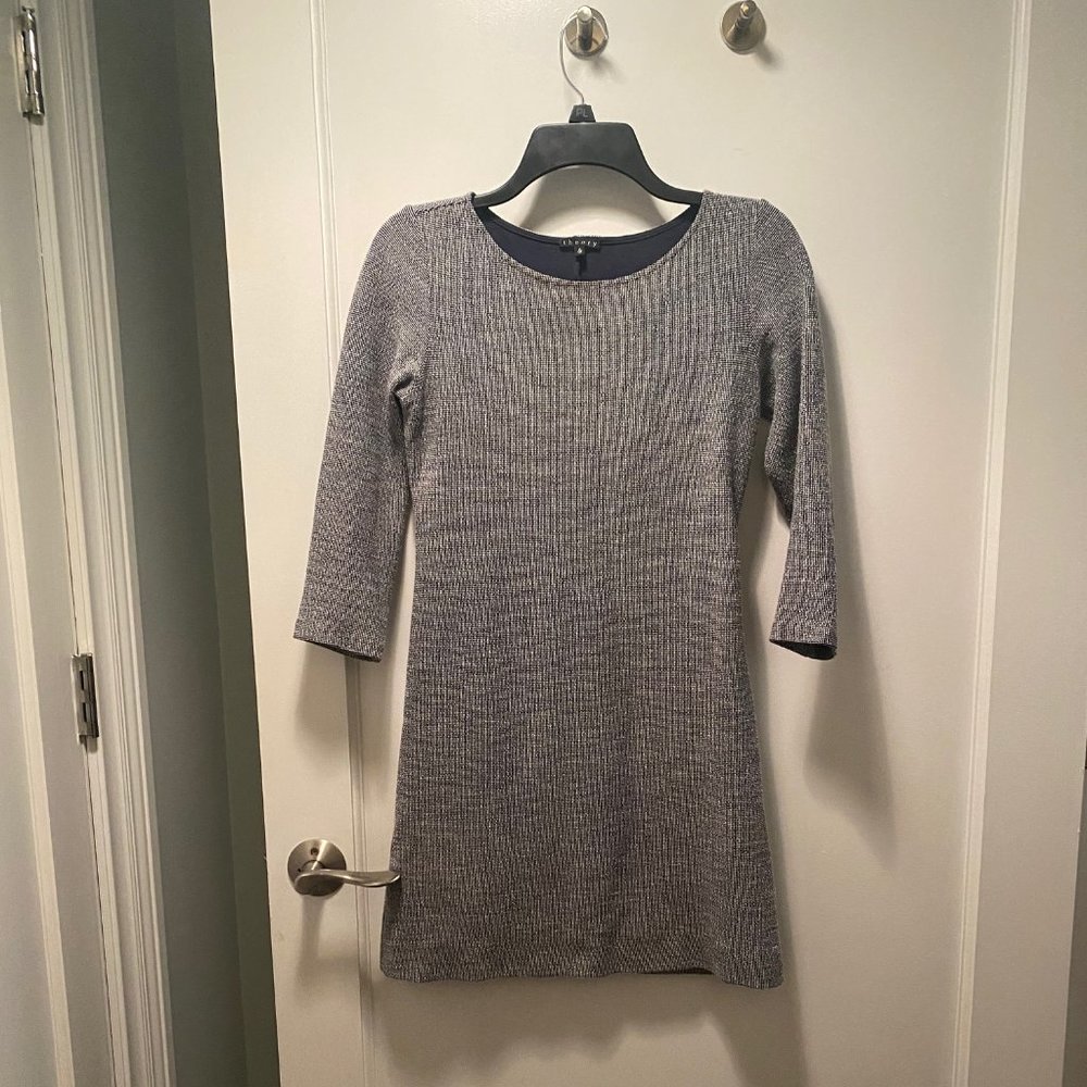 Theory Blue Tweed Dress